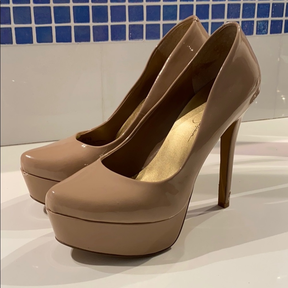 Jessica Simpson High Nude Heel